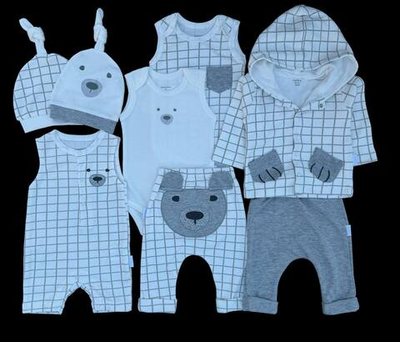 Гарний набір одягу для новонародженого хлопчика, якісний одяг для немовлят, весна-літо, зріст 62 см, бавовна