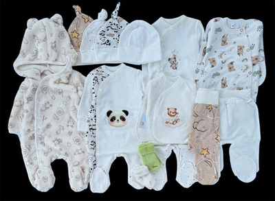 Гарний набір одягу для новонародженого, якісний одяг для немовлят, зима, холодний демісезон (зима, осінь, весна), зріст 56 см, бавовна