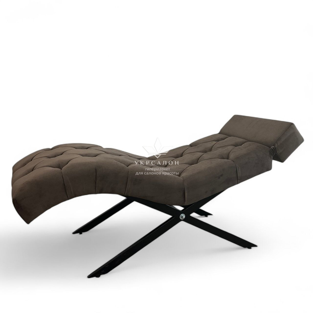 Анатомічна кушетка Mark 555-04 зі стразами та підголівником для лашмейкерів та бровістів