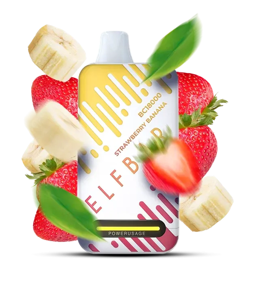 Elf Bar BC18000 - Strawberry Banana (5% nic)