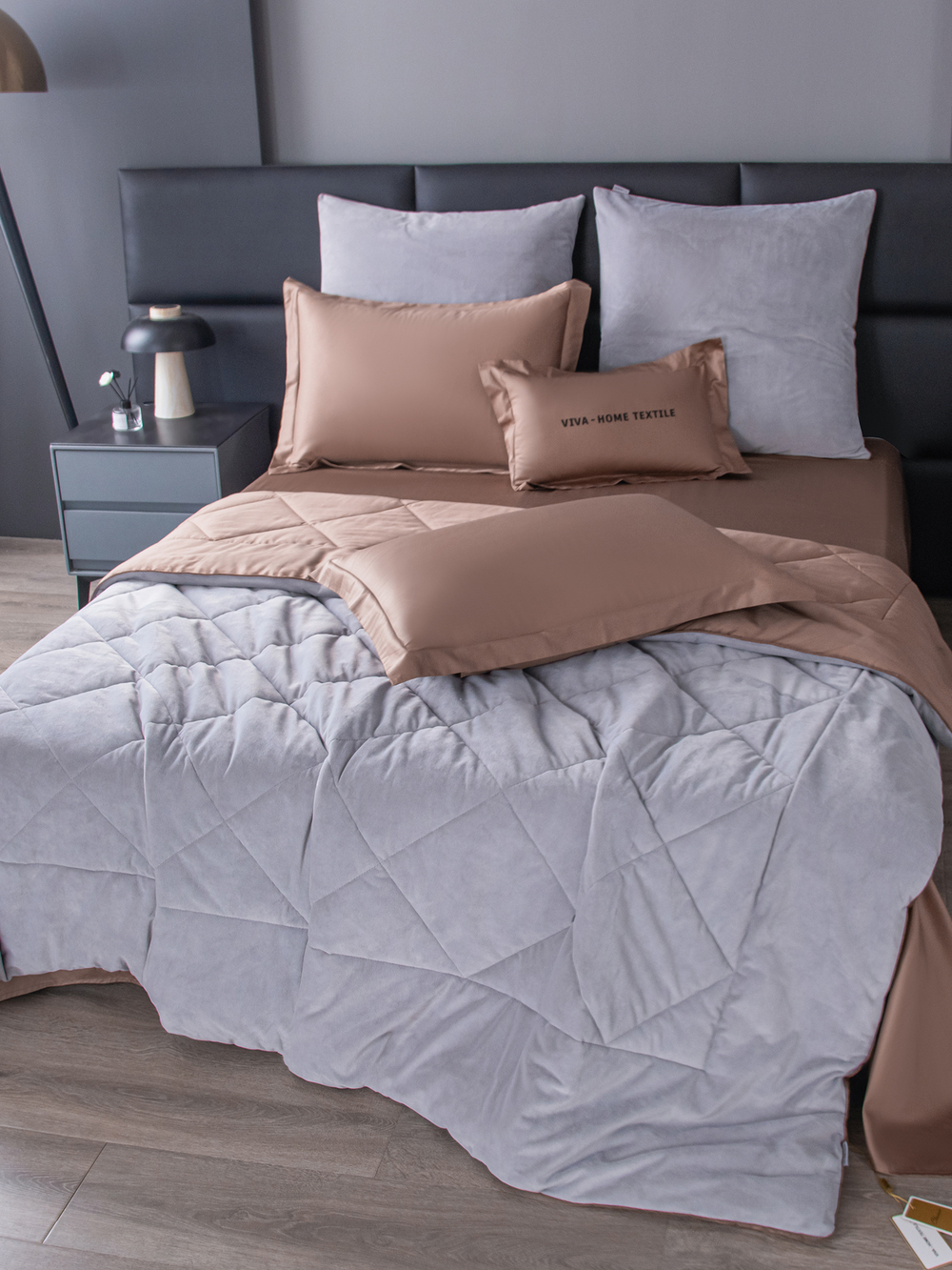 Комплект постельного белья Сатин Velvet Premium с Одеялом VP003