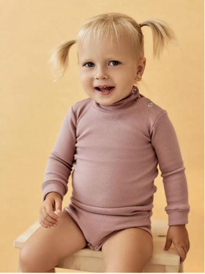 Боді-водолазка, рубчик з начосом ТМ "Пташка"