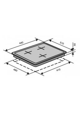 Варильна поверхня газова VENTOLUX HSF430-P3 CT (X)