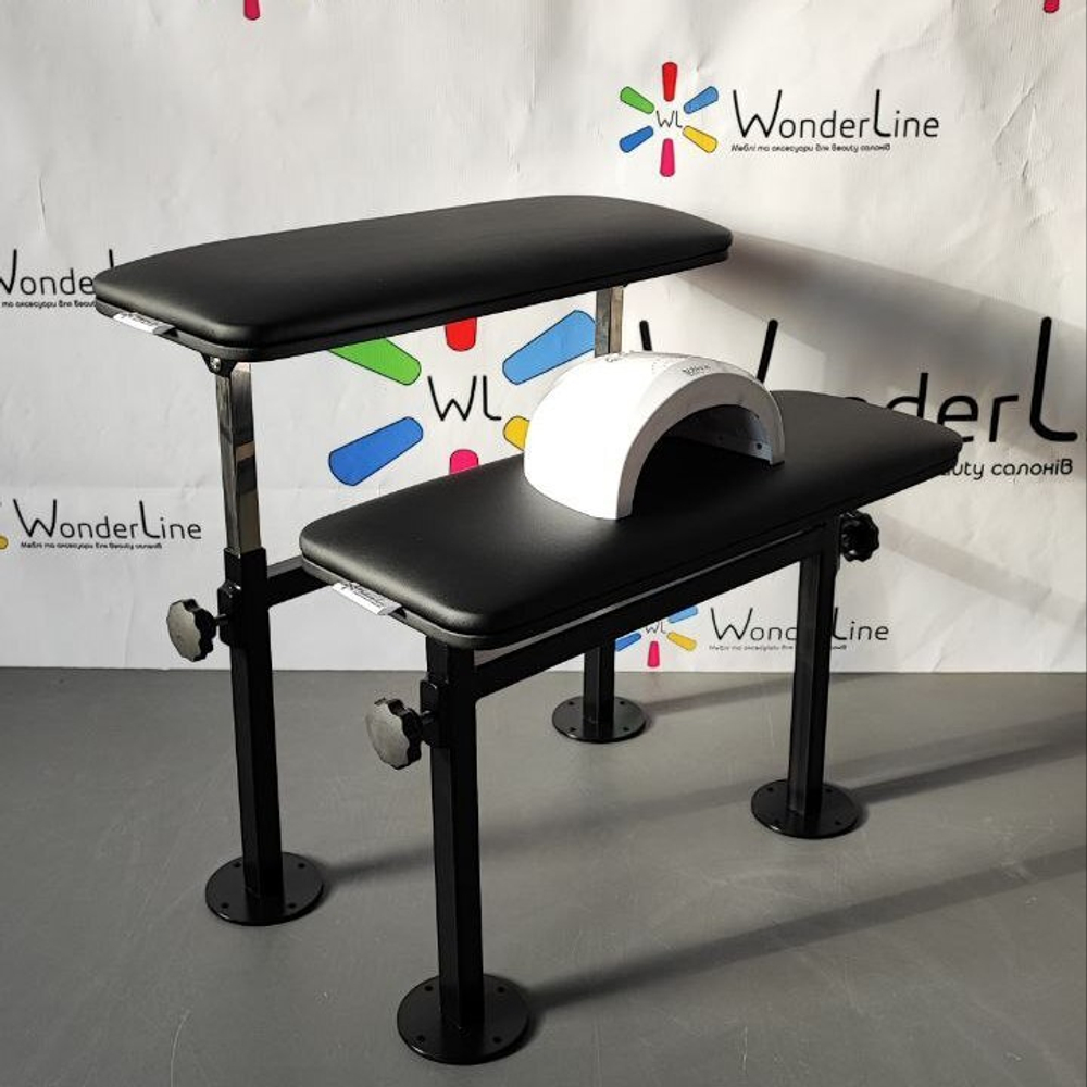 Подставка для педикюра Tertio 7 с регулировкой высоты на черных ножках