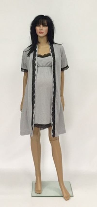 Комплект 2 в 1: халат з коротким рукавом, сорочка "Чарівність" ТМ "Trico" розмір S