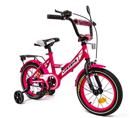 Дитячий велосипед Like2bike Sky 14 дюймів з багажником