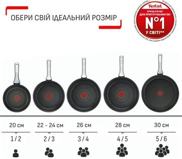 Сковорода Tefal Hard Titanium, On 28 см (G2880632)