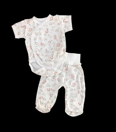 Комплект 2в1: боді-футболка, повзунки "Принт", кулір ТМ “Ua” (62 см)