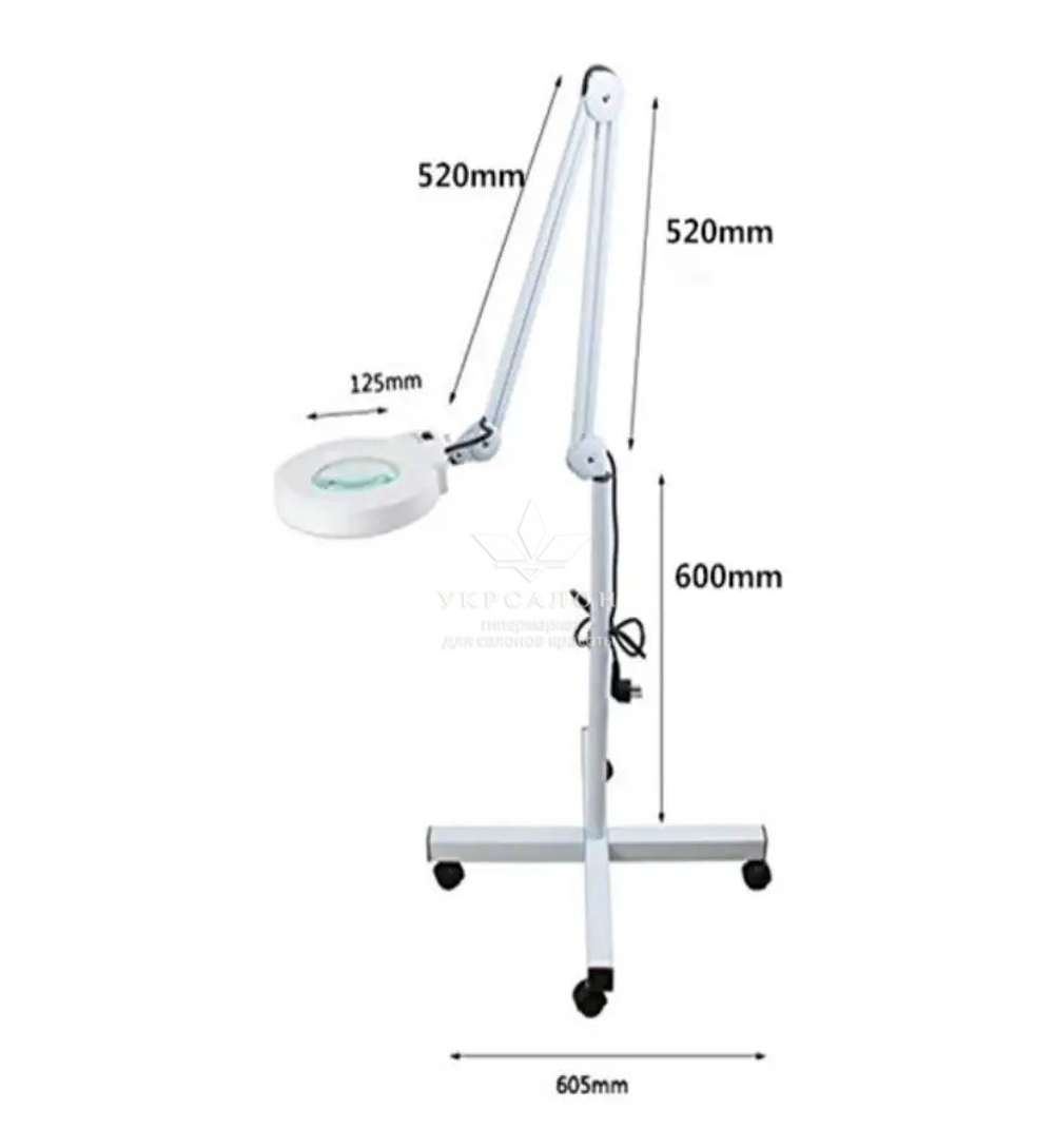Лампа-лупа на штативі 5 діоптрій 22 W