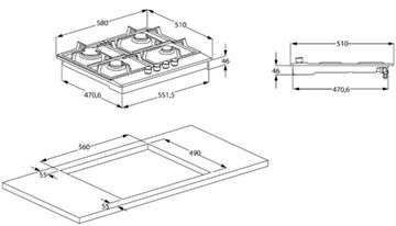 Варильна поверхня газова BEKO HILW64225SZG