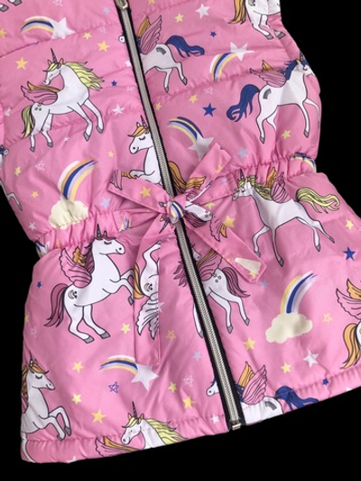 Жилетка "Єдиноріжки", плащівка, синтепон ТМ "Boni"