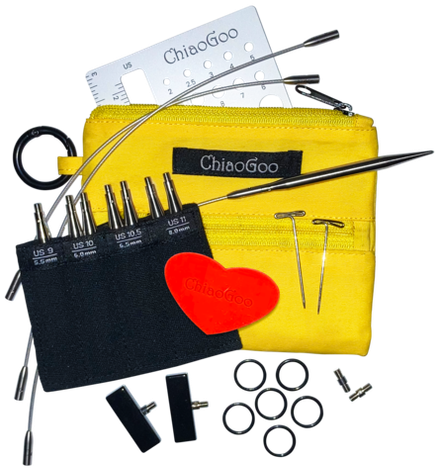 Набор спиц ChiaoGoo TWIST Yellow Shorties Set (8cm)