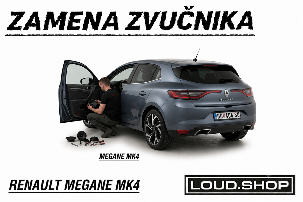 Komplet Zvučnika za Renault Megan Mk4