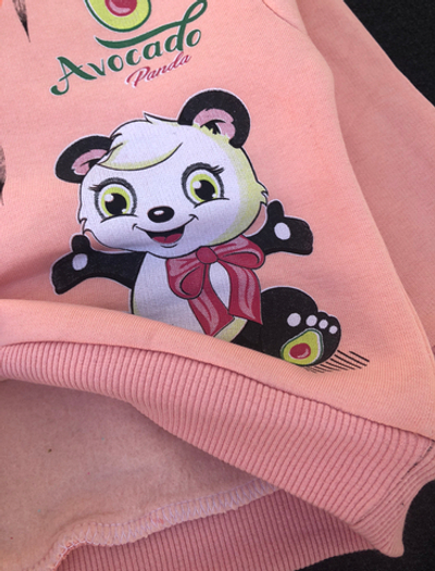 Водолазка "Avocado Panda", трьохнитка з начосом "Mix Star"