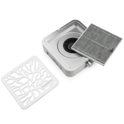 Витяжка Musson X3 Silver з НЕРА-фільтром 72W для манікюру та педикюру