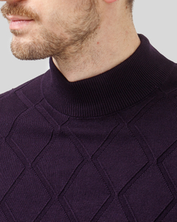Джемпер чоловічий темно-фіолетовий (арт. 7662300304)