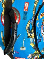 Надувные санки-ватрушки  для катания с горки "Марвел blue" диаметр 100 см. (Оксфорд, ПВХ)