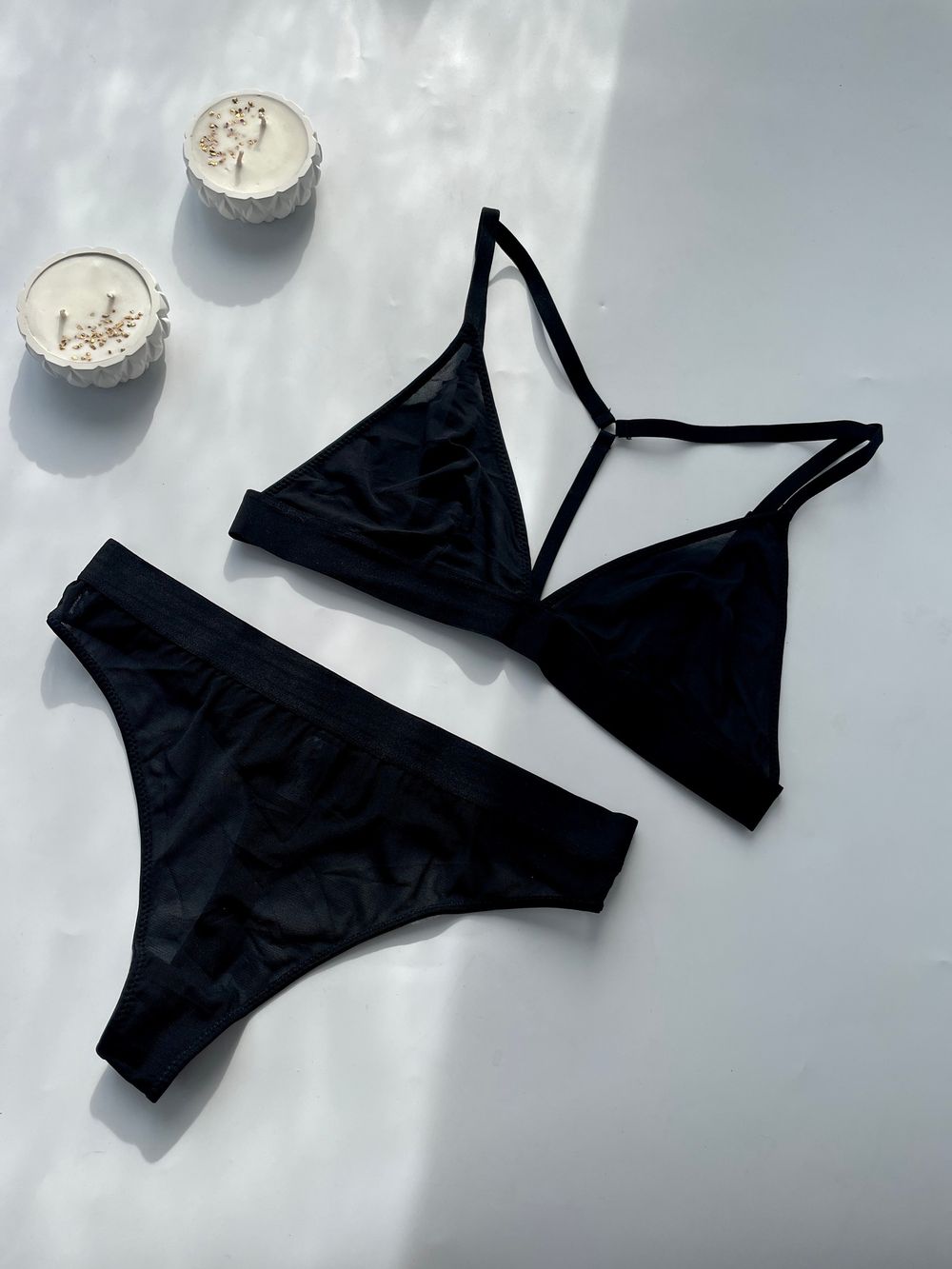 Прозорий комплект з портупеєю