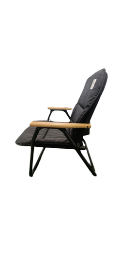 Кресло складное с накидкой черный