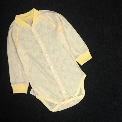 Боді з довгим рукавом, рібана трансфер ТМ "Happy ToT" (68 см)