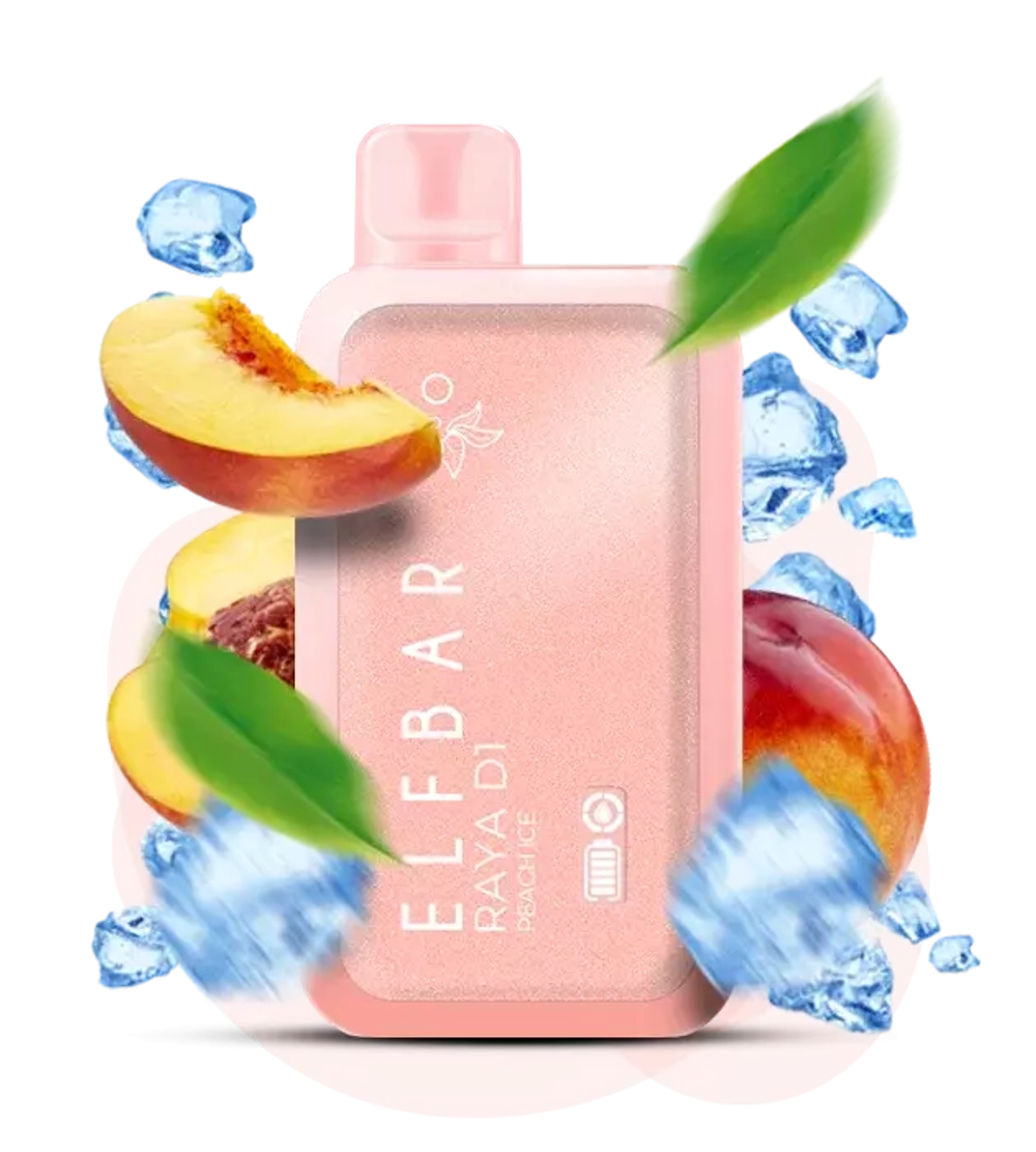 ELF BAR RAYA D1 - Peach Ice (5% nic)