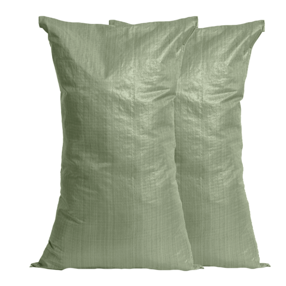 Мешок зеленый плотный 50х90см полипропиленовый