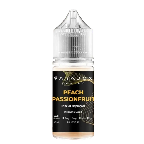 Солевая Жидкость Paradox Peach Passion Fruit 30мl (Парадокс Персик Маракуйя) 30mg | 50mg
