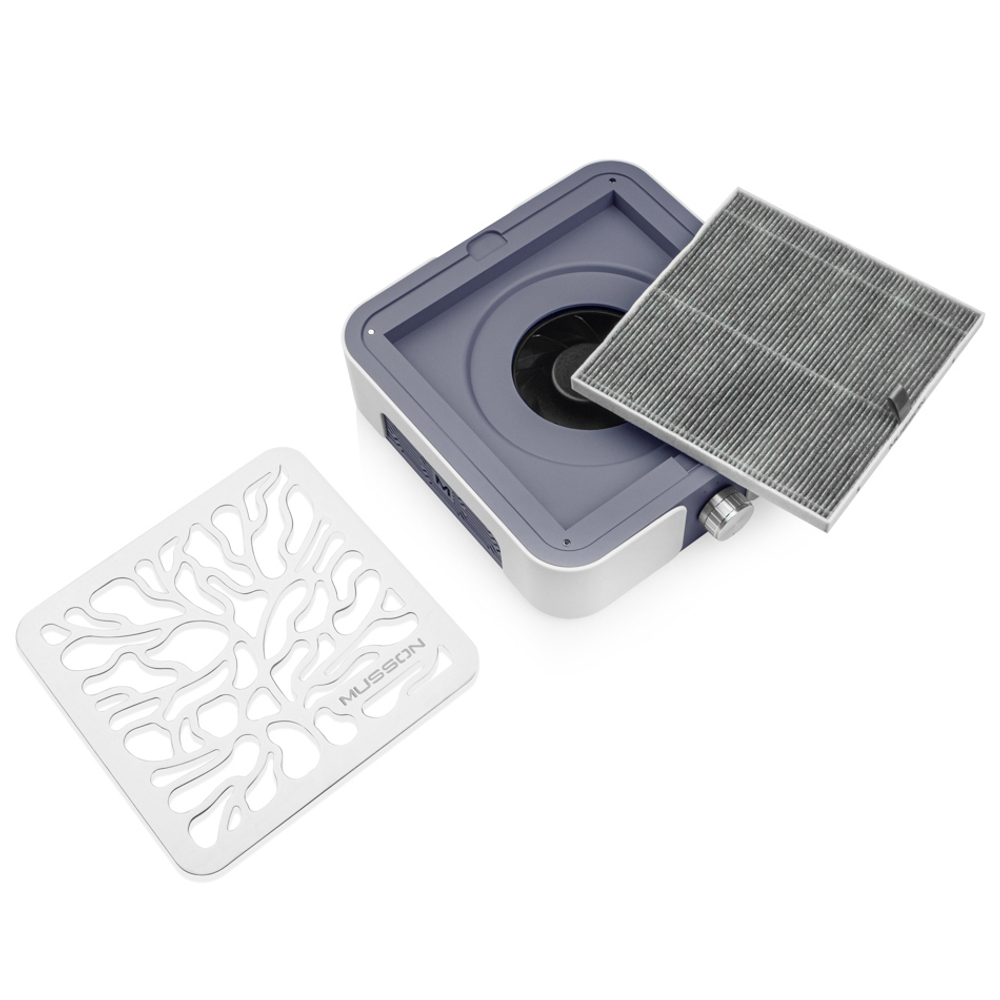 Витяжка Musson X3 Graphite з НЕРА-фільтром 72W для манікюру та педикюру