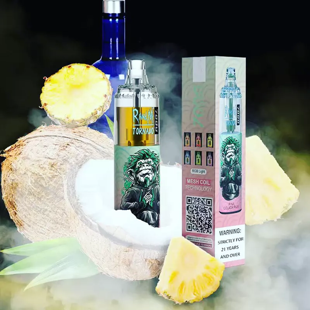 RandM Tornado 7000 Pina Colada Rum 5% nic