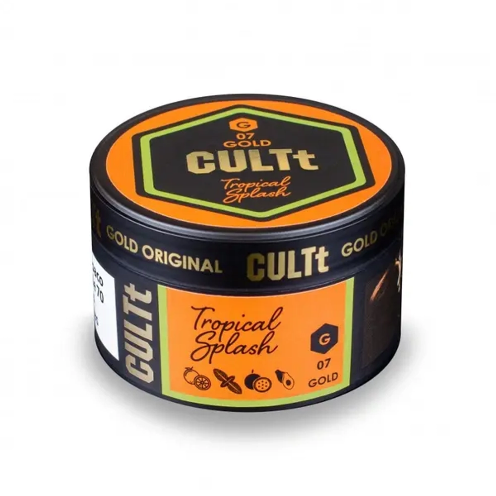 Табак CULTt Gold G07 Tropical Splash (Культ Лайм Мята Маракуйя Манго) 100г