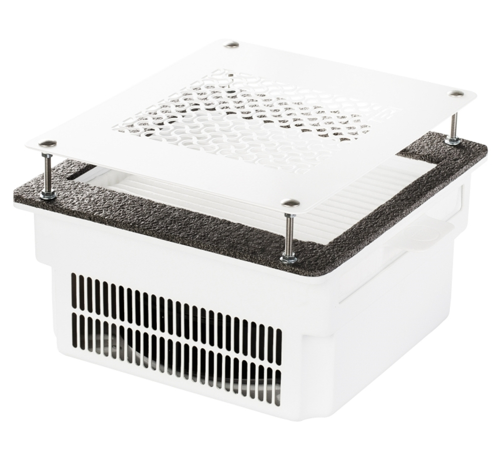 Врізна манікюрна витяжка з HEPA фільтром Teri 800, колір білий (сітка біла)