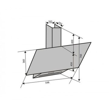 Витяжка VENTOLUX MIRROR 60 BG/X (750) PB