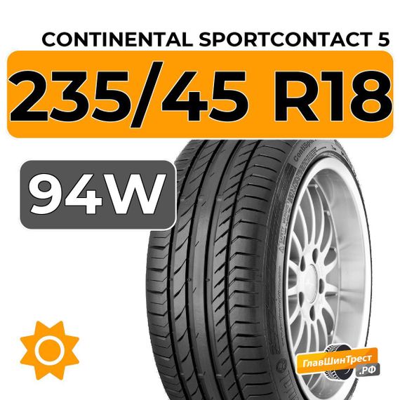 Continental SportContact 5 235/45 R18 94W
