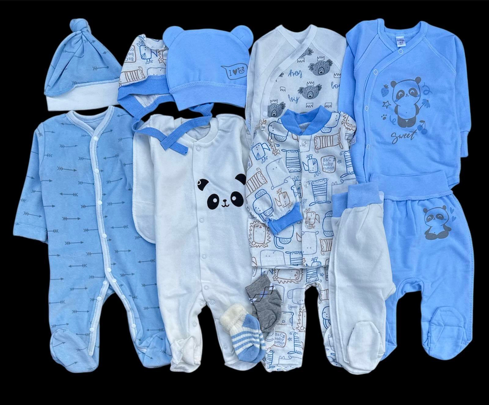 Гарний набір одягу для новонародженого хлопчика, якісний одяг для немовлят, зима, холодний демісезон (осінь, весна), зріст 62 см, бавовна