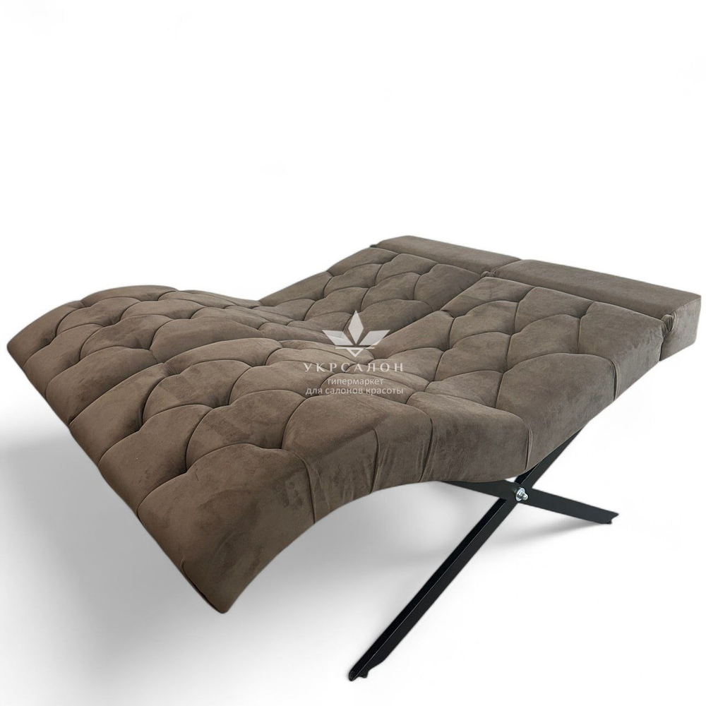 Анатомічна кушетка Mark 555-04 зі стразами та підголівником для лашмейкерів та бровістів