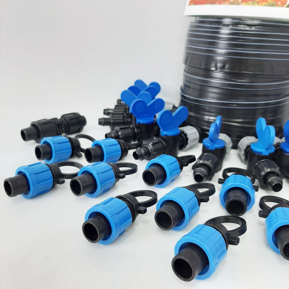 Набор для капельного полива "START Professional 400м". Капельная лента, краники, заглушки, ремонтники.