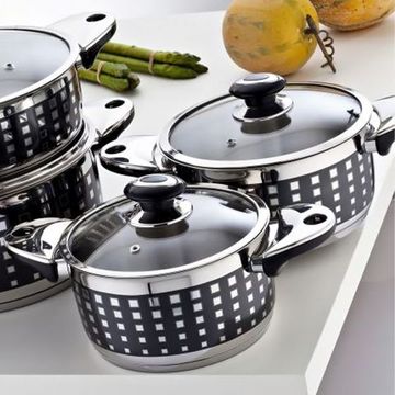 Каструля 5,4л Krauff 26-158-038 зі скляною кришкою, діаметр 24 см.