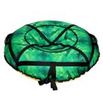 Надувные санки-ватрушки "Зеленый кристалл" диаметр 100 см. (Оксфорд, ПВХ)