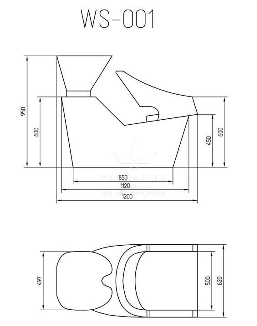 Перукарська мийка Monaco