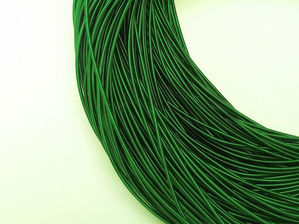 Канитель жесткая зеленый 1.2 мм (00047 темный)