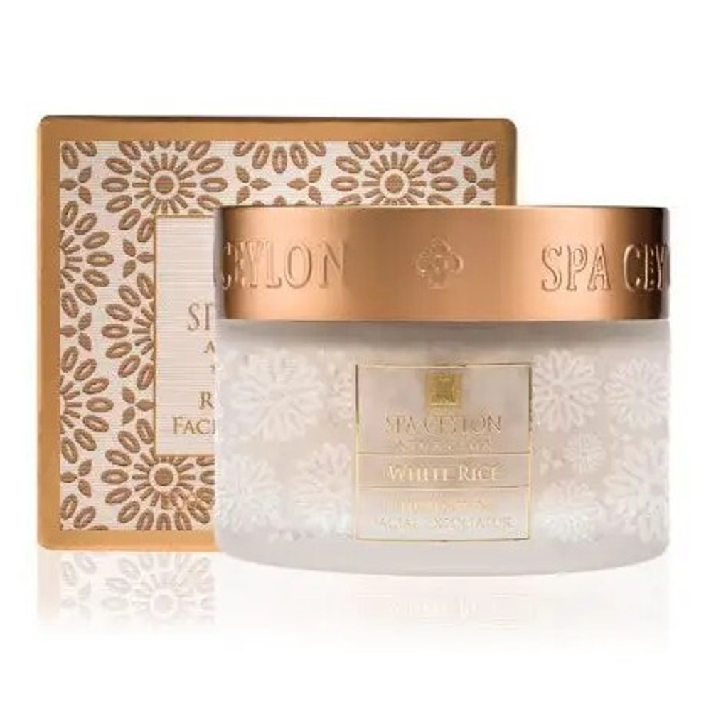 Эксфолиатор омолаживающий для сухой кожи Белый рис 100 г, SPA Ceylon