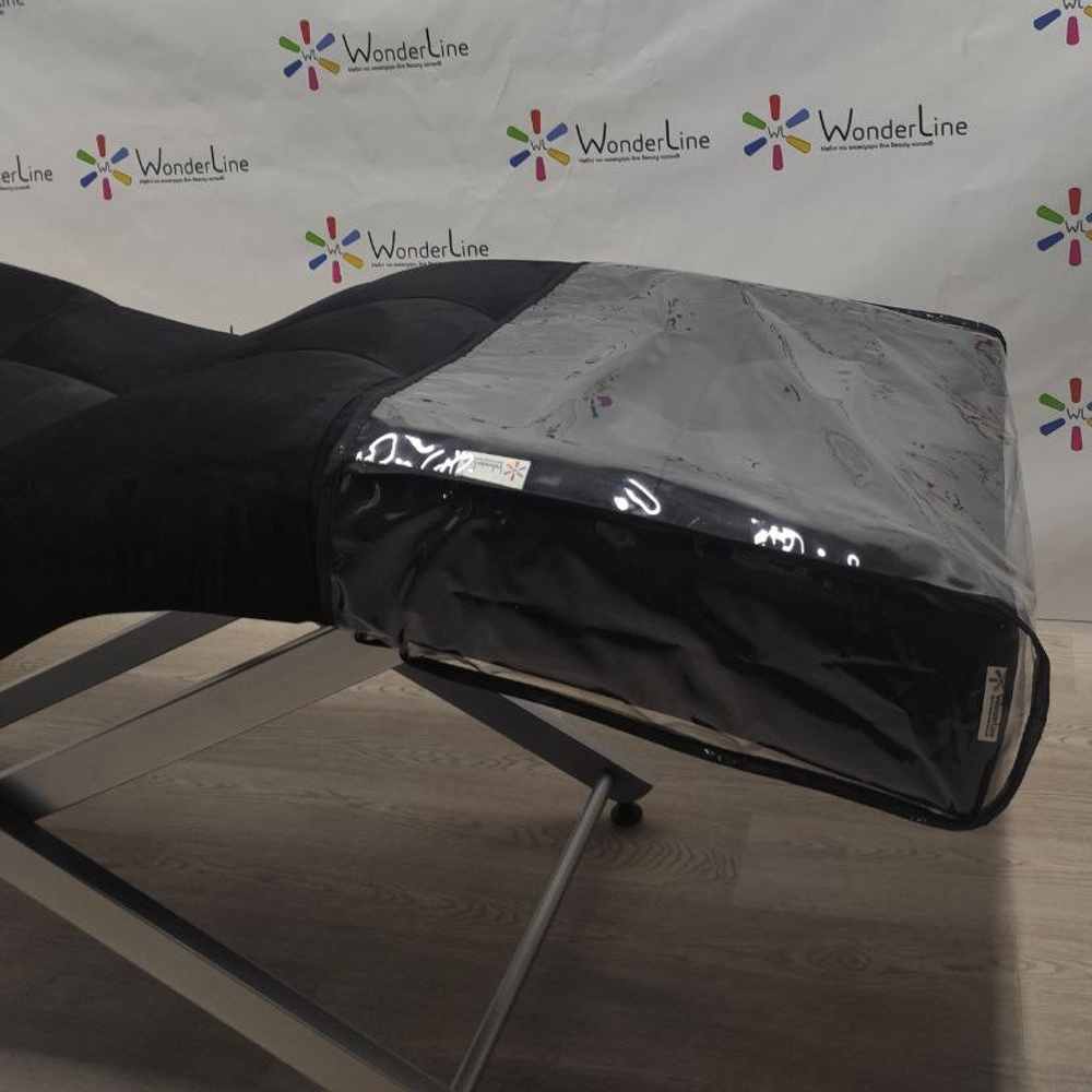 Анатомічна кушетка Tertio 2 Black для лешмейкерів та бровістів