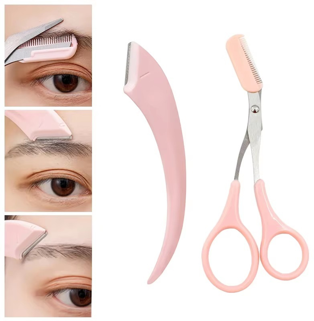 Набор по уходу за бровями, триммер+ножницы
