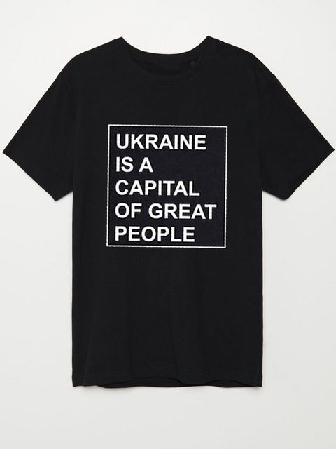 Футболка жіноча чорна Ukraine is a capital of great people Love&Live