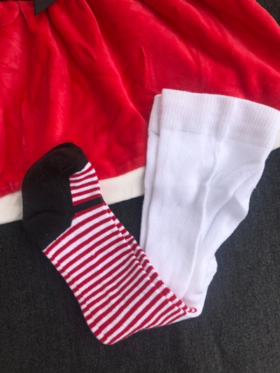 Сукня і колготки "Санта", велюр ТМ "George"