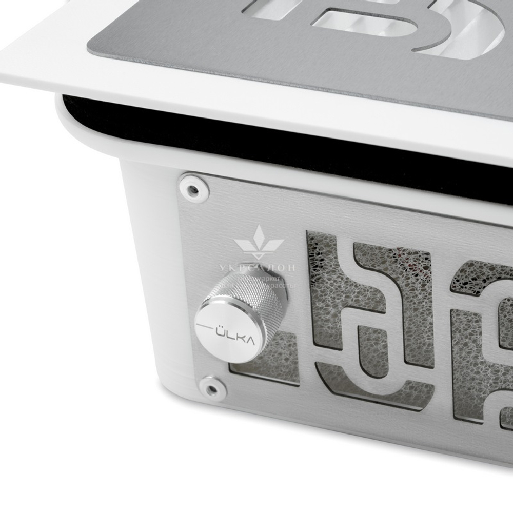 Вытяжка для маникюра врезная Ulka Prime, цвет белый (сетка металлик)