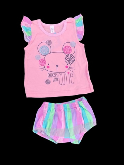 Костюм 2в1: майка, блумери “Daddy’s Little Cutie”, кулір ТМ "Sweet Mario"