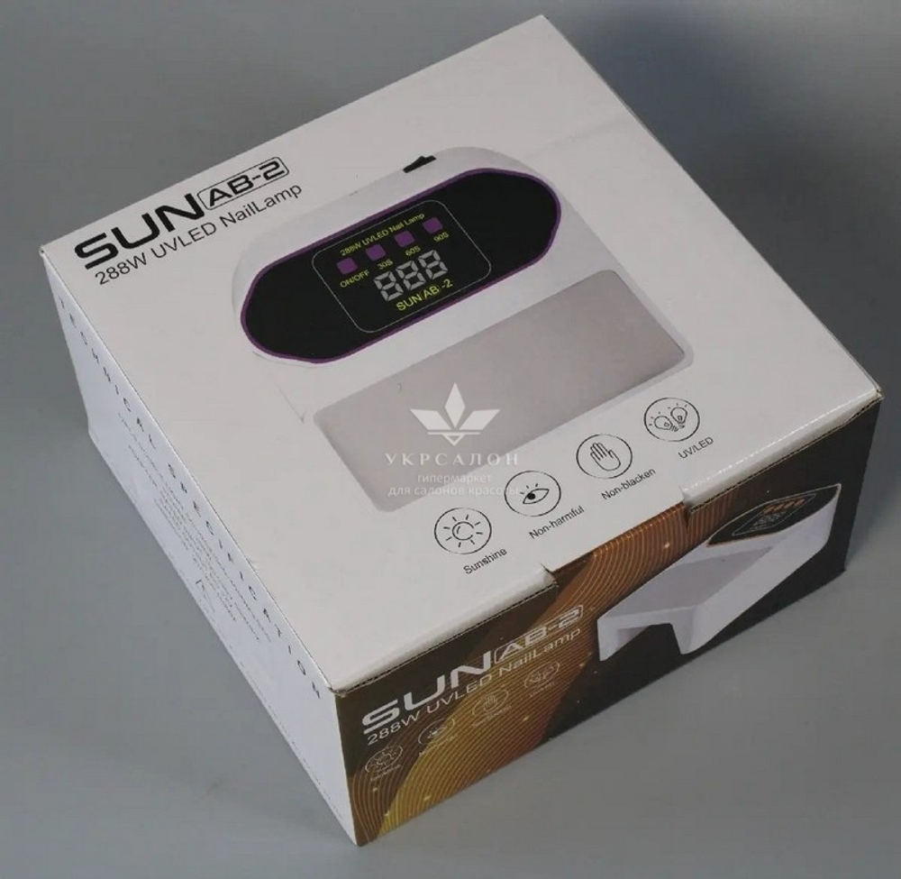 Лампа для маникюра с аккумулятором LED+UV с подлокотником SUN AB2, 288 Вт