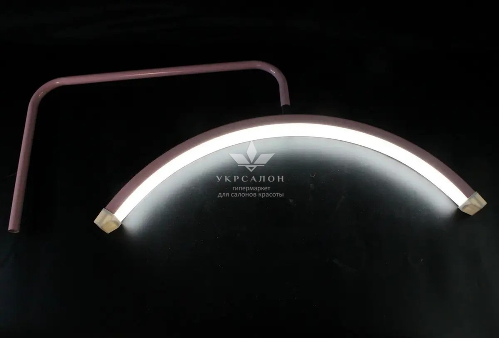 Бестеневая настольная Led лампа на струбцине Moon HD-M6X (SP-006), 50 Вт, розовая