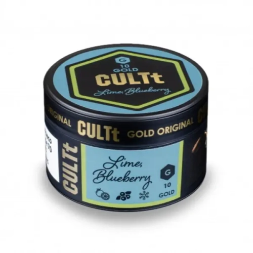 Тютюн CULTt Gold G10 Lime Blueberry Ice (Культ Лайм Чорниця Лід) 100г